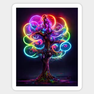 A Wishing Tree of Life and Dreams Sticker